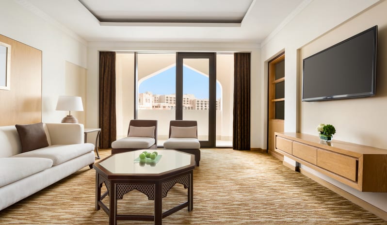 Living Area at Hilton Muscat Al Bandar Hotel in Middle East Holiday by Kenwood Travel